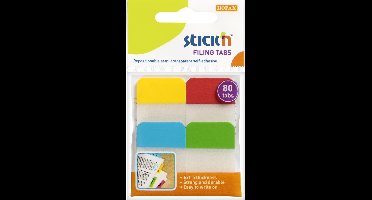 Stick'n Bladwijzers - Sticky Notes - 38 x 25 mm - 4 Kleuren - 80 Index Tabs