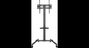 TV standaard - tv statief voet - verrijdbaar - hoogte instelbaar 116 cm tot 151 cm