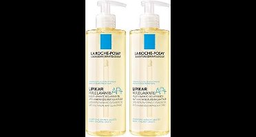 La Roche-Posay Lipikar Wasolie AP+ - Douchemiddel - voor een droge, eczeem, gevoelige huid- 2X400ml