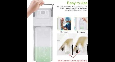 Universele Dispenser | Desinfectie | Wandmontage | 1000ml |Pomp| Hygiene | Zeep | Alcohol