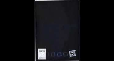 Soho Schrift Gelinieerd Met Harde Kaft A4 Papier Zwart