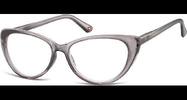 Montana Eyewear MR64F Leesbril Vlindermontuur +3.00 - Glanzend Grijs