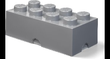Lego - Opbergbox Brick 8 - Polypropyleen - Grijs