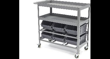 Universele Gereedschapswagen Met 6 Opbergbakken