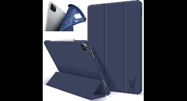 Hoes geschikt voor iPad Pro 2020 11 inch - Smart Book Case Hoesje Donkerblauw