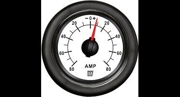 VETUS AMP080W witte Ampèremeter 12/24V 80A