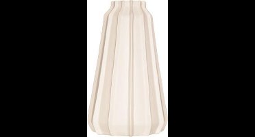Cosy @ home Vaas modern creme keramiek 16x16xh26cm