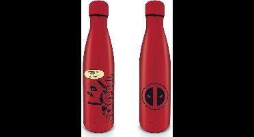 Marvel - Deadpool - Peek-a-Boo - Metalen Drinkfles - Rood - 540ml