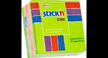 Stick'n Kleine Kubus - 50x50mm - Neon Pastel Groen - 250 Sticky notes
