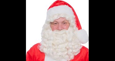 Witbaard Gezichthaarset Kerstman Wit 2-delig