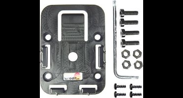 Pedestal Mount Acc. MoveClip Complete set + schroeven Black