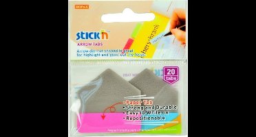 Stick'n Bladwijzer - Pijl vorm - 38x38mm - Roze - Blauw - 20 Index tabs