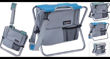 Redcliffs Vouwkrukje - camping krukje met koeltas - 45 cm - unisex