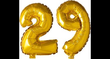 Folieballon nr. 29 Goud 41cm
