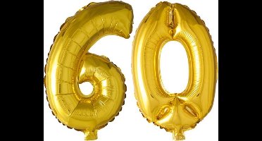 Folieballon nr. 60 Goud 41cm
