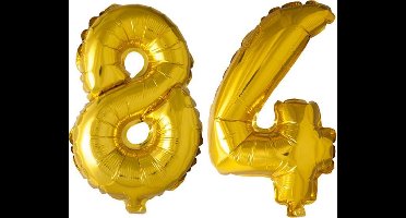 Folieballon nr. 84 Goud 41cm