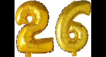 Folieballon nr. 26 Goud 41cm
