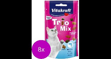 Vitakraft Trio Mix - Kattensnack - Vis - 8 x 60 g
