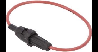 Mini Glas zekeringhouder met kabel - Max. 6.3A