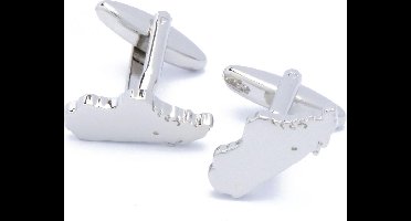 Manchetknopen - Madagascar Kaart Outline