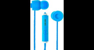 Grixx In-ear Oordopjes met Microfoon – Bedraad – 3.5mm Jack – Handsfree Bellen - blauw