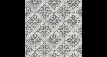 Horizons dessin grijs (modern vliesbehang, grijs)