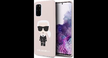 Roze hoesje van Karl Lagerfeld - Backcover - Samsung Galaxy S20 Plus - KLHCS67SLFKPI
