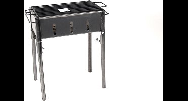 Gerimport Houtskoolbarbecue Exa 35 X 20 X 50 Cm Zwart/zilver