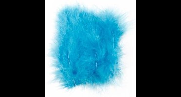 Creotime Kalkoenveren 5-12 Cm Turquoise 15 Stuks