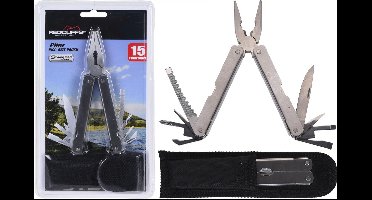 Redcliffs Multitool - 15 functies - zakmes schroevendraaier flessenopener tang