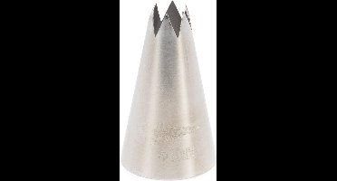 Patisse spuitmond Ster 3 mm RVS zilver