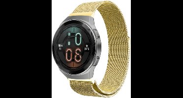 Bandje geschikt voor Huawei Watch GT 2e - Goud Milanese Band