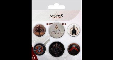 Assassin's Creed Button Badges - 6 stuks