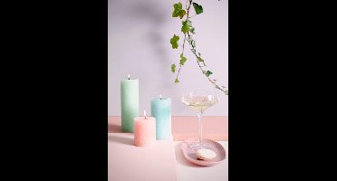 Bio Kaars - Bolsius Rustiek Stompkaars - Divine Earth Water - 130/68mm