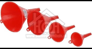 Universeel Trechter Set van 4 stuks Oranje plastic 009231