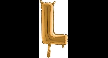 Grabo balloon - Folieballon - Letter L - Goud - 35cm