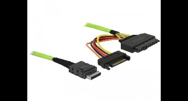 Kabel Oculink PCIE SFF-8611 tot U.2 SFF-8639 0,5 m