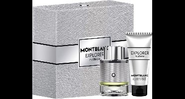 Mont Blanc Explorer Platinum Giftset - 60 ml eau de parfum spray + 100 ml showergel - cadeauset voor heren