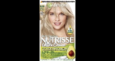 Garnier Nutrisse Ultra Crème 9.13 Zeer Licht Goud Asblond - Intens voedende permanente haarkleuring