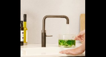 Quooker Fusion Square Gun Metal met Combi Boiler