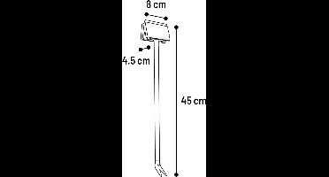 AQUARIUM SCHOONMAAKBORSTEL BOB 4-IN-1 45X8CM