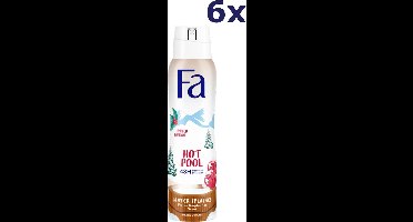 6x Fa Deospray - Winter Splashes Rimini Orchidee & citrus 150ml