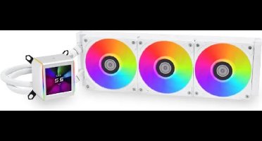 Lian Li Galahad II-LCD 360 White - Vloeistof-koelsysteem processor, afmeting radiator: 360 mm