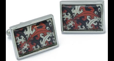 Manchetknopen - Escher met Kleiner en Kleiner