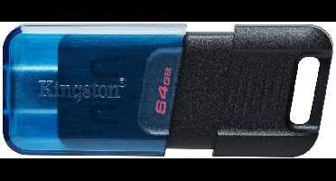 USB stick Kingston DT80M/64GB Blue Black/Blue 64 GB