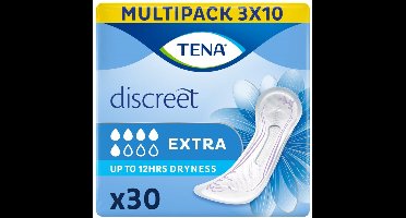 TENA Discreet Extra – Verbanden voor urineverlies – 30 stuks