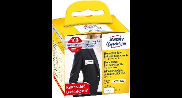 Avery-Zweckform Rol met zelfklevende Naambadges Compatibel met DYMO 11356, S0722560 41 x 89 mm Folie Wit 200 stuk(s)