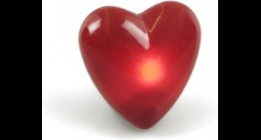 Chaks Hartjes broche - met knipperlicht - op batterijen - 4 cm