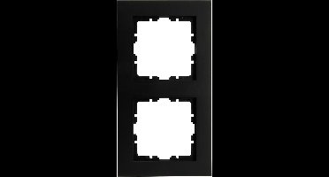 Kopp afdekraam 2-voudig - HK07 Pure mat zwart (406950000)