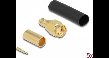 SMA -plug voor het krimpen van LMR200 met bijpassende krimpbuis